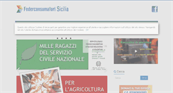 Desktop Screenshot of federconsumatorisicilia.it